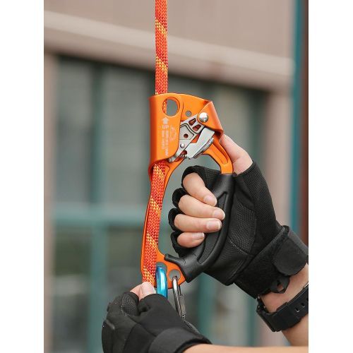 Outdoor Rock Climbing SRT Professional Hand Ascender Device Mountaineer Handle Ascender Left Hand Right Hand Climbing Rope Tools