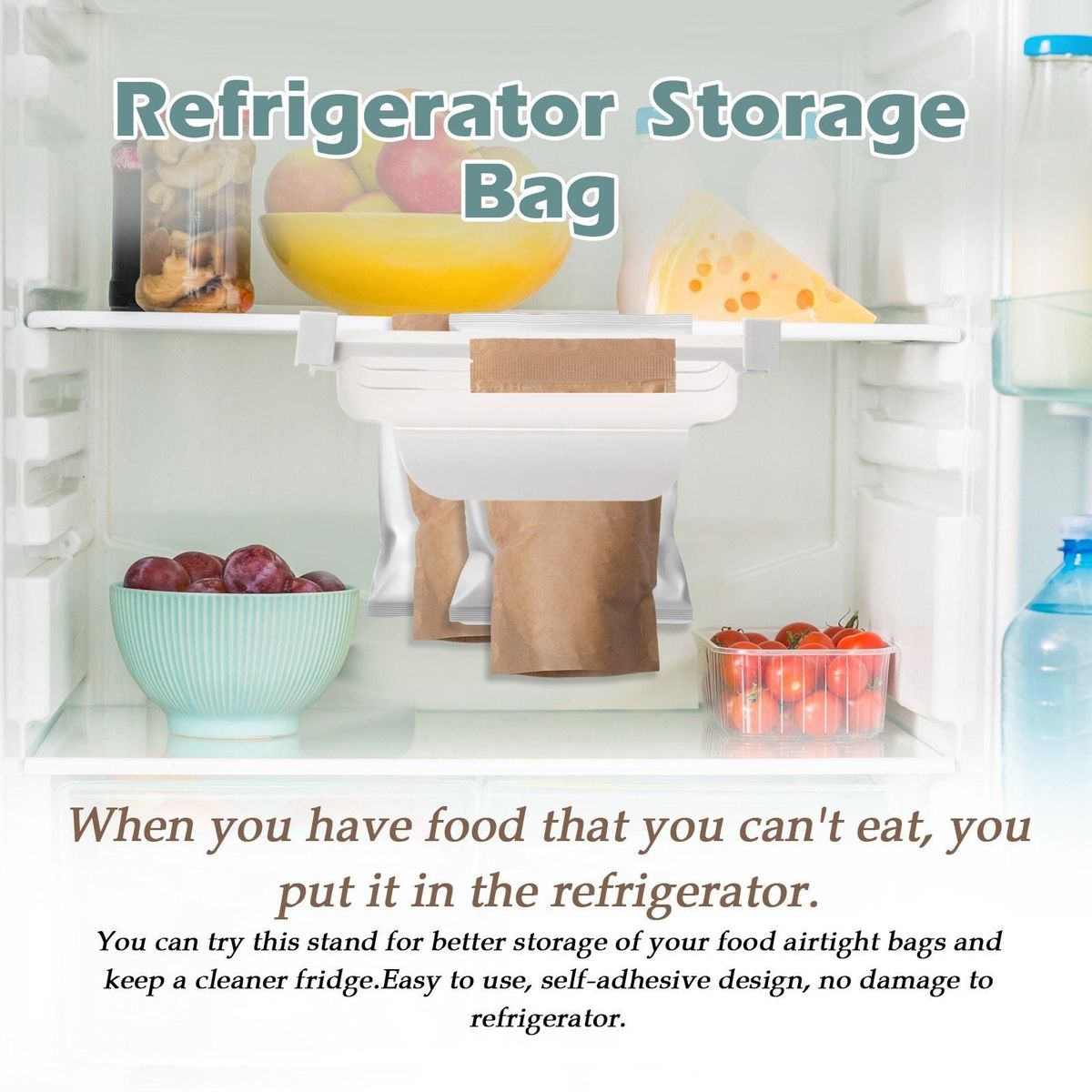 Refrigerator Storage Bag Rack Ziplock Bag Organizer Fridge Organizer Freshness Protection Package Orbital Rack