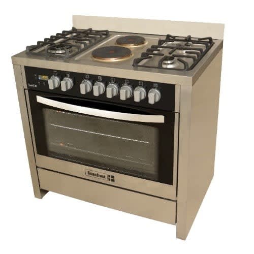 4 Gas Burners + 2 Electric Hotplate
