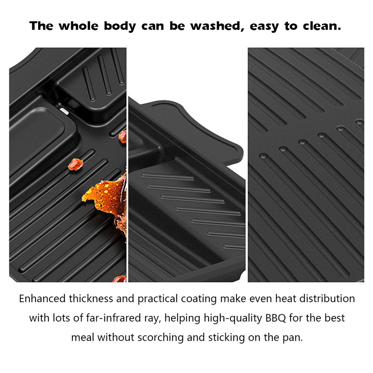 Rectangle Multifunctional Korean Frying Pan Medical Stone