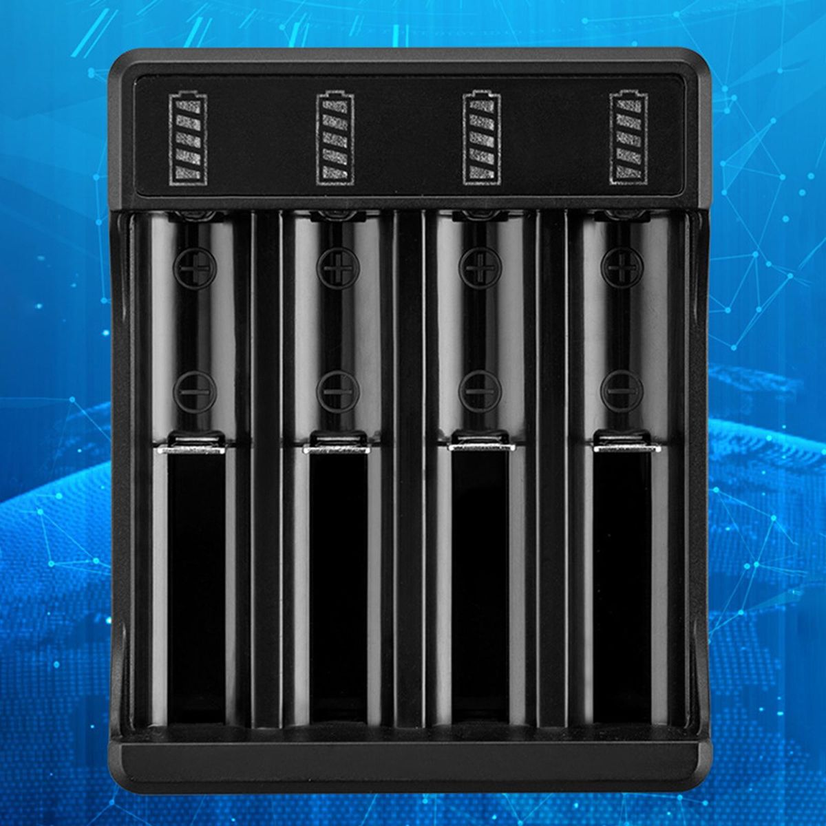 Multifunctional USB Battery Charger For 3.7V/4.2V Lithium 18650 4 Slot