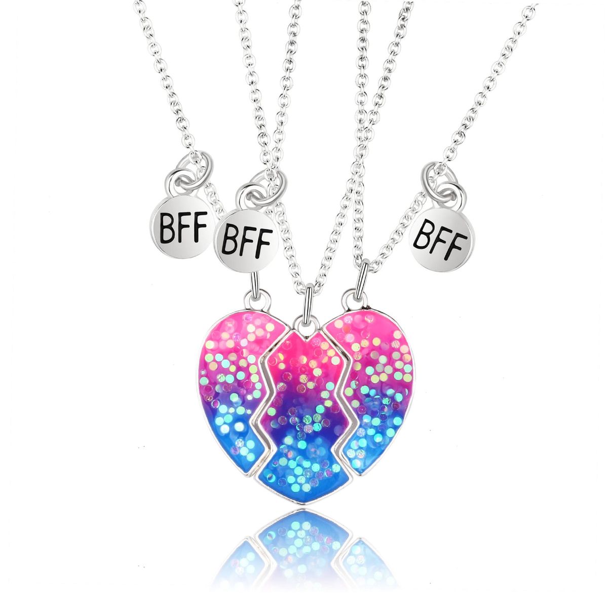 Hot selling Heartbreaking Love Three Friends Children's Necklace Set of 3 pieces