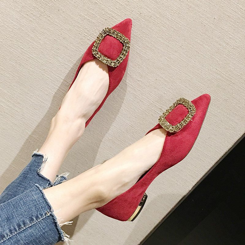 Low Large Heel Shoes For Women