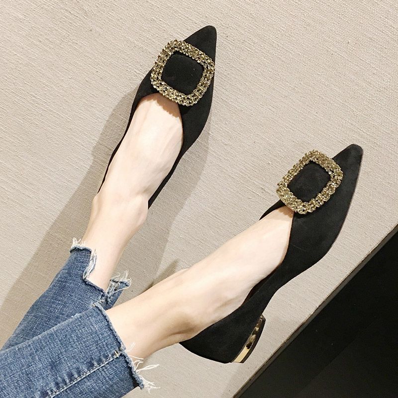 Low Large Heel Shoes For Women