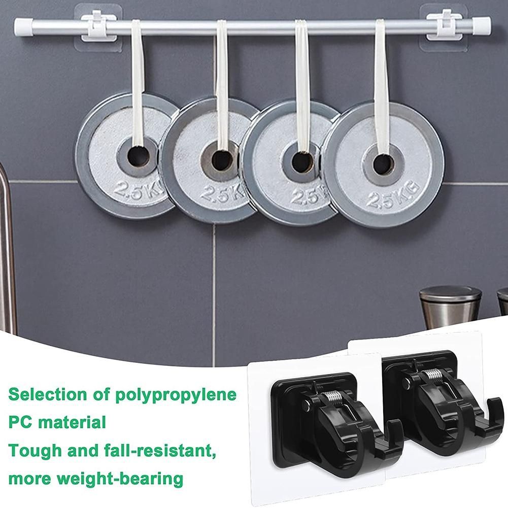 Curtain Rod Brackets No Drilling, Adhesive Towel Rod Hooks B