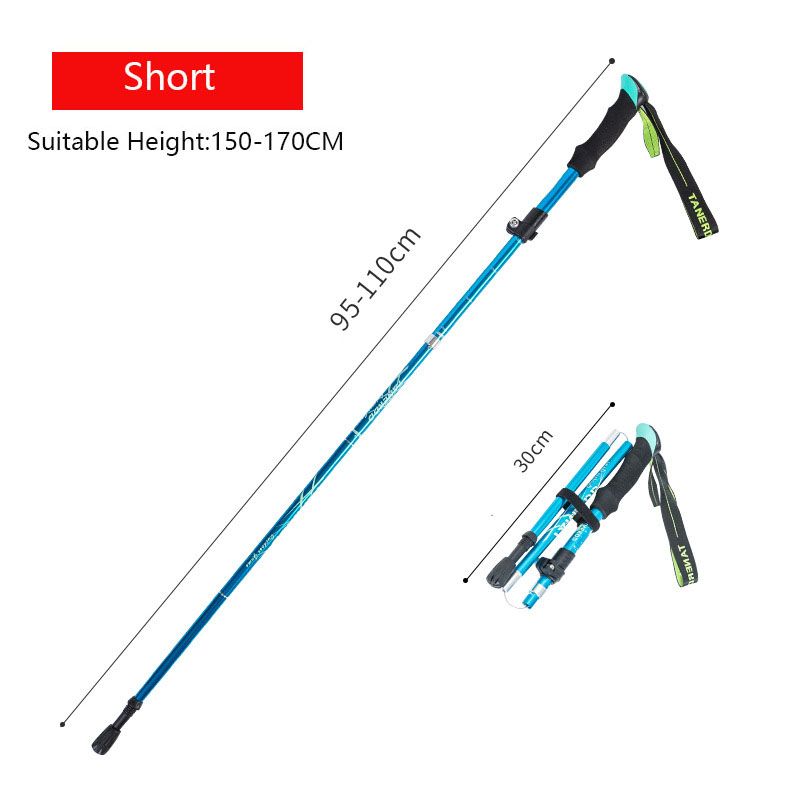 Anti Shock Walking Stick Telescopic Baton Trekking Stick