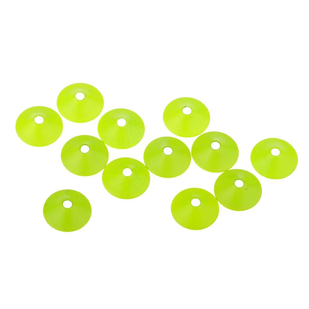 12pcs Brass Turbo Cone Heads  Fly Tying Materials For Tube Flies Green
