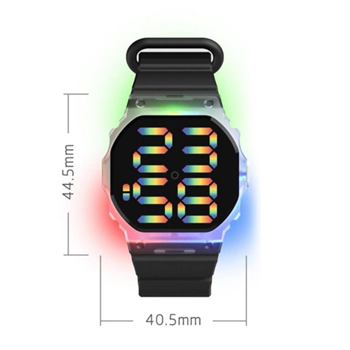 Digital Watch 30 Meters Waterproof Decorative-Army Green