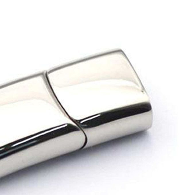 5 Pcs Stainless Steel Strong Magnetic Clasps Necklace DIY Silver2