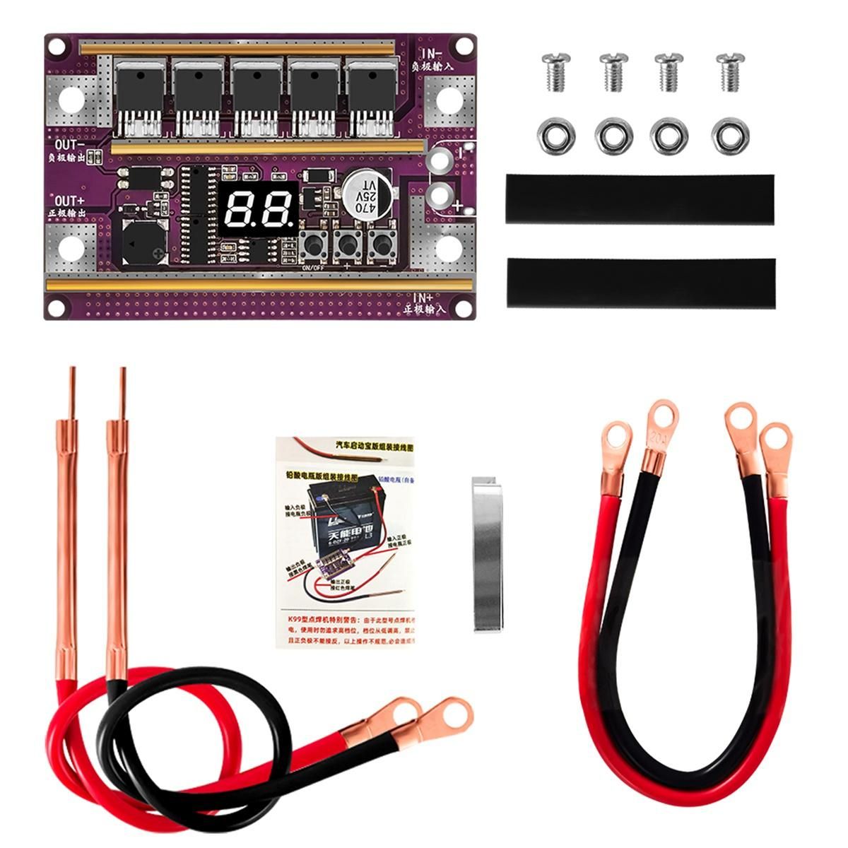 K99 Mini Automatic Spot Welder DIY Kit 99 Gear Adjustment 0.1-0.3Mm Nickel Sheet 18650 Lithium Battery Spot Welder Pen