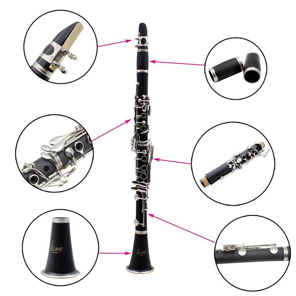 2018 LADE NEW Bb CLARINET BLACK WITH CASE SCHOOL STUDENT QUALITY REEDS CASE AU