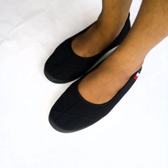 Women Flat Office Shoe Ladies-black