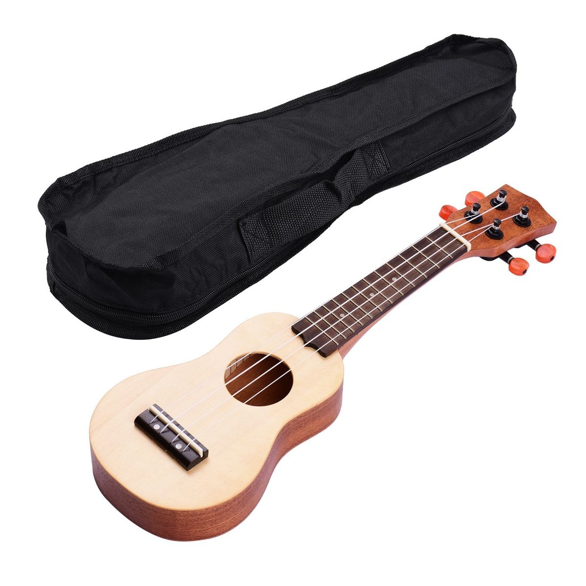 Muslady 17 Inch Mini Acoustic Ukulele Travel Portable