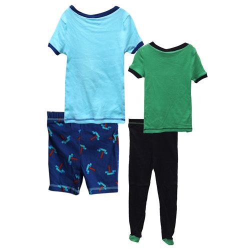 4 Piece Kids Print Sleep Wear Set