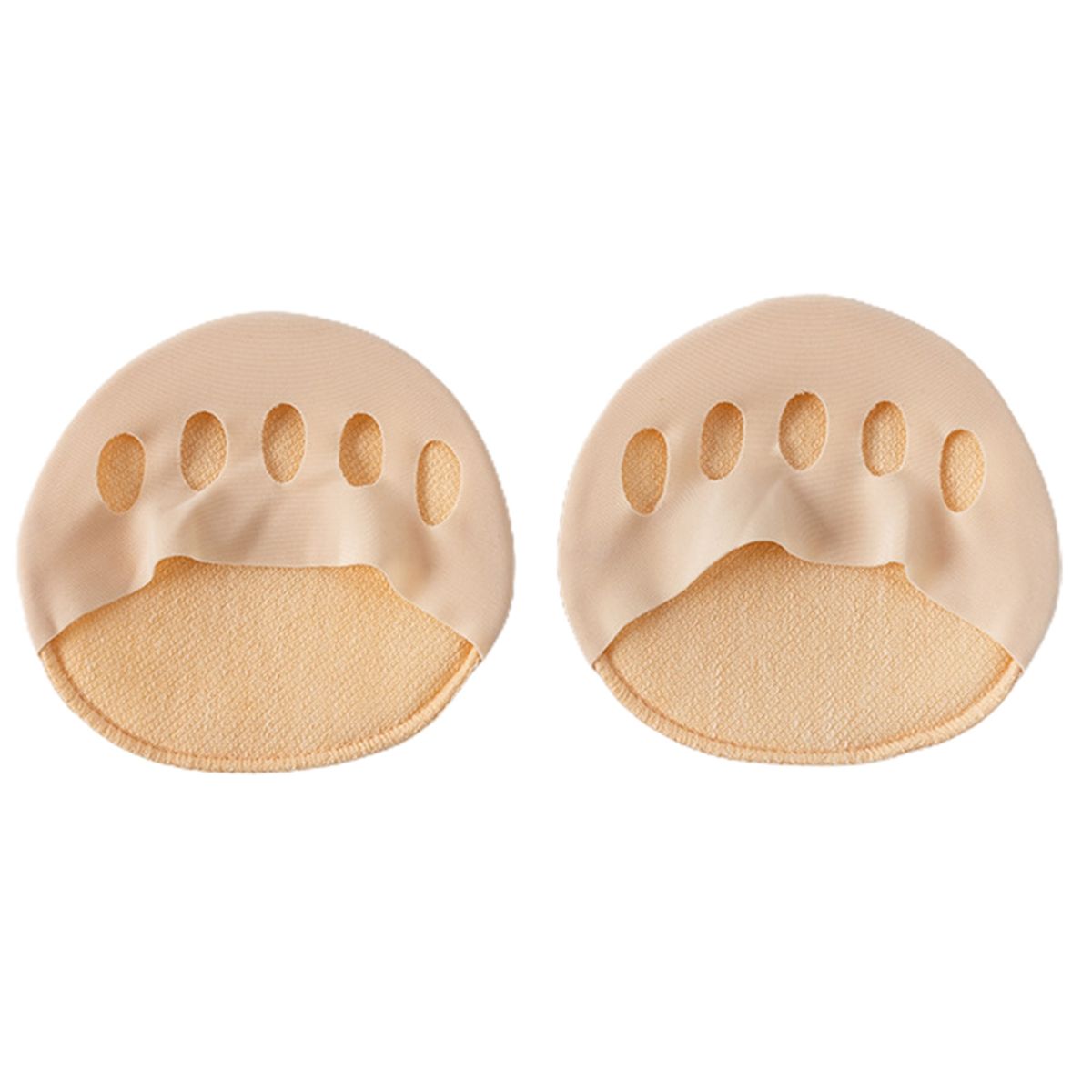 2 PcsSet Invisible Half Insoles Thin Thin Socks Pads Skin Color