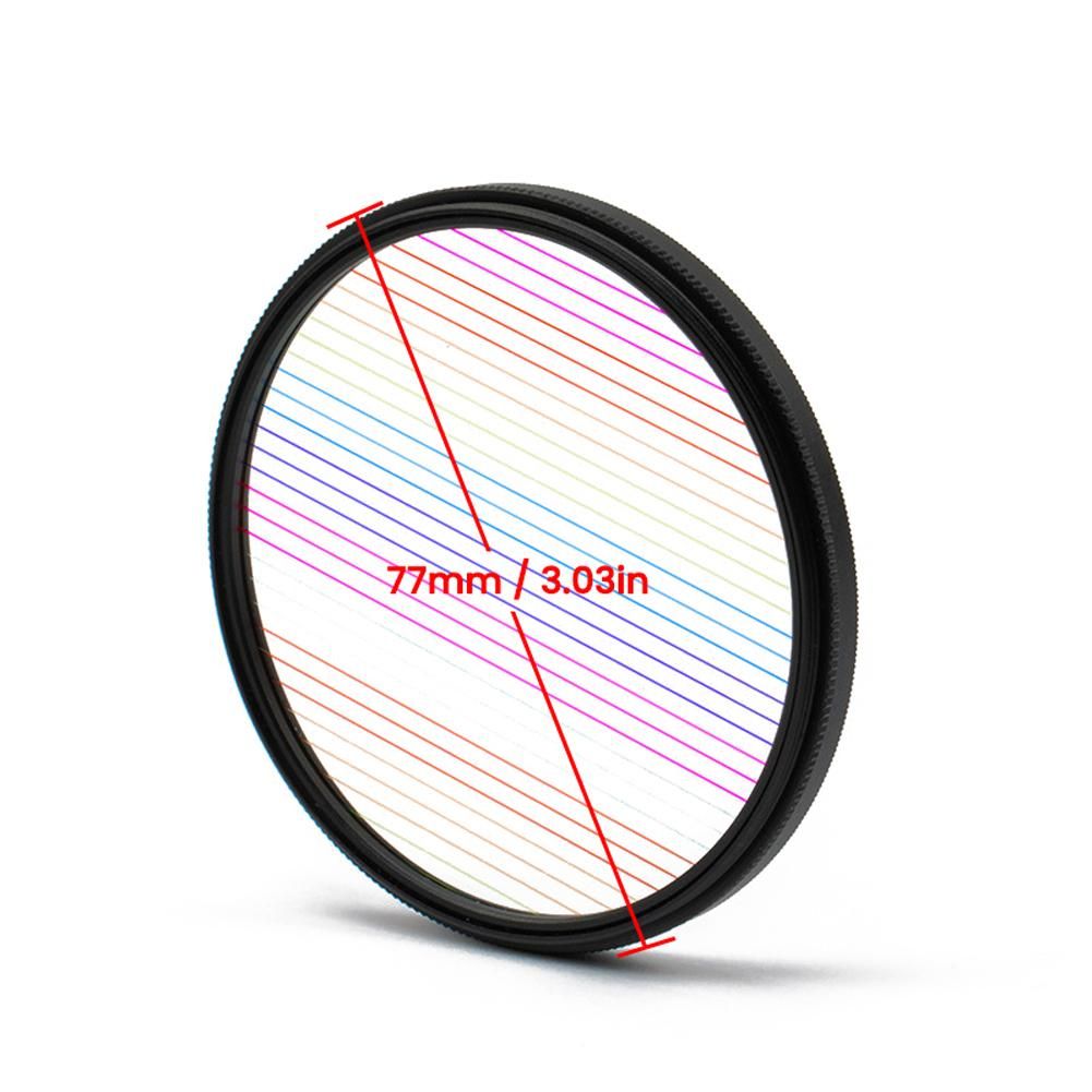 Starlight Brushed Lens City Night Scene Shoots Widescreen Movie Horizontal Filter Photographic Camera Accessories Rainbow/Blue Effects Optional