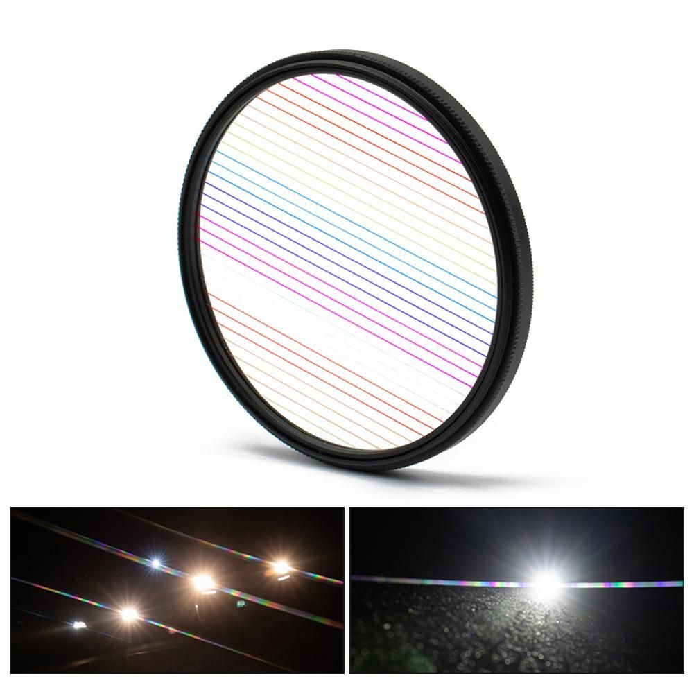 Starlight Brushed Lens City Night Scene Shoots Widescreen Movie Horizontal Filter Photographic Camera Accessories Rainbow/Blue Effects Optional