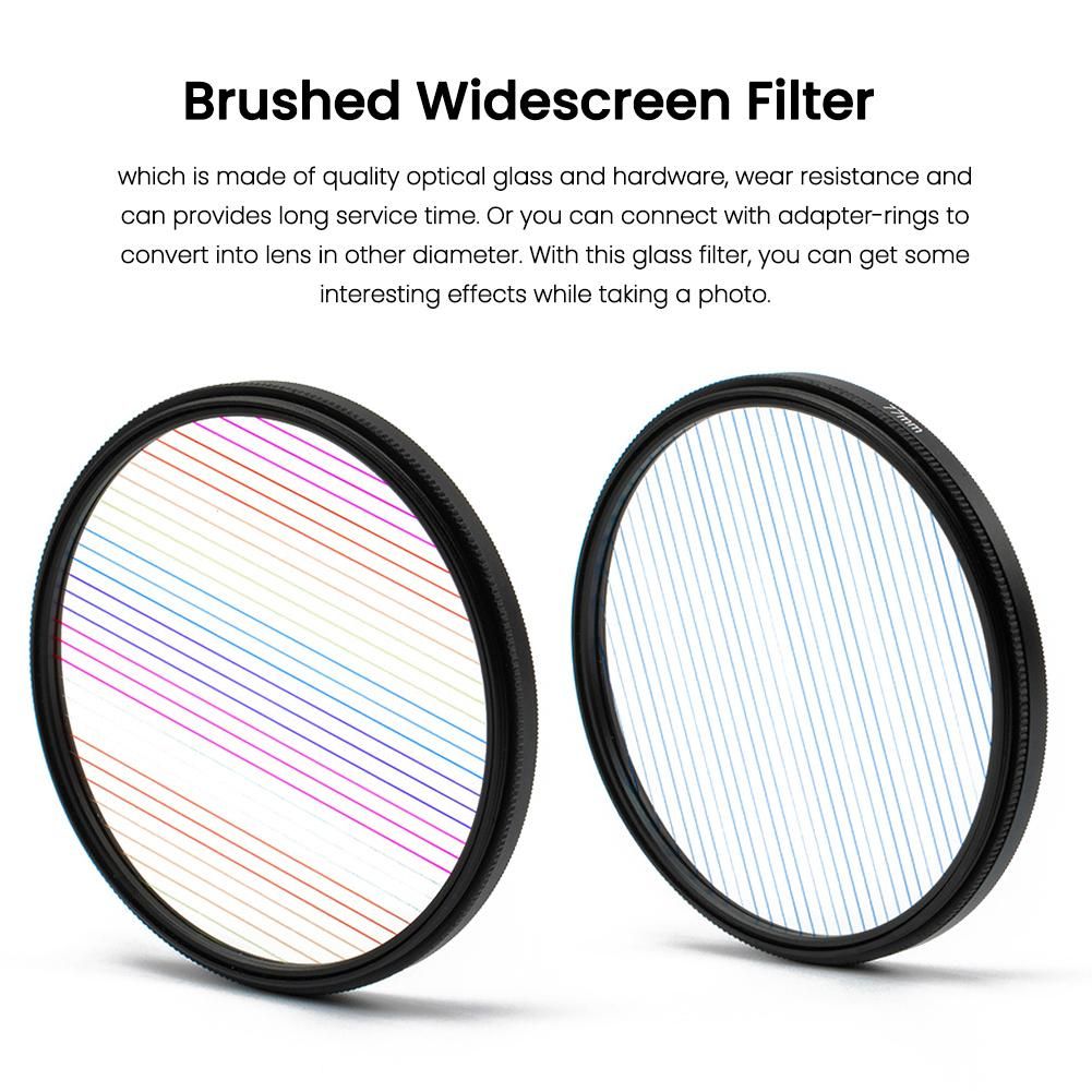 Starlight Brushed Lens City Night Scene Shoots Widescreen Movie Horizontal Filter Photographic Camera Accessories Rainbow/Blue Effects Optional