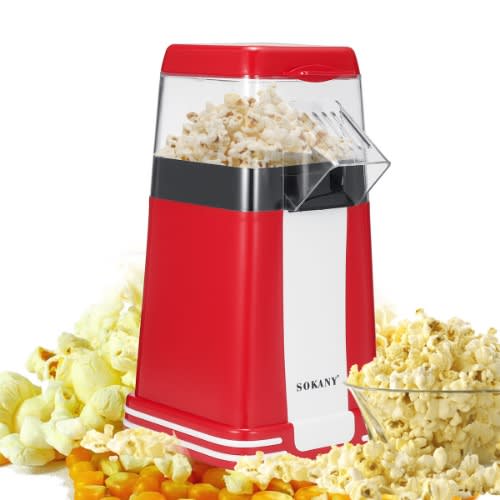Sokany 1200w Home Snack Electric Retro Hot Air Popcorn Maker Machine