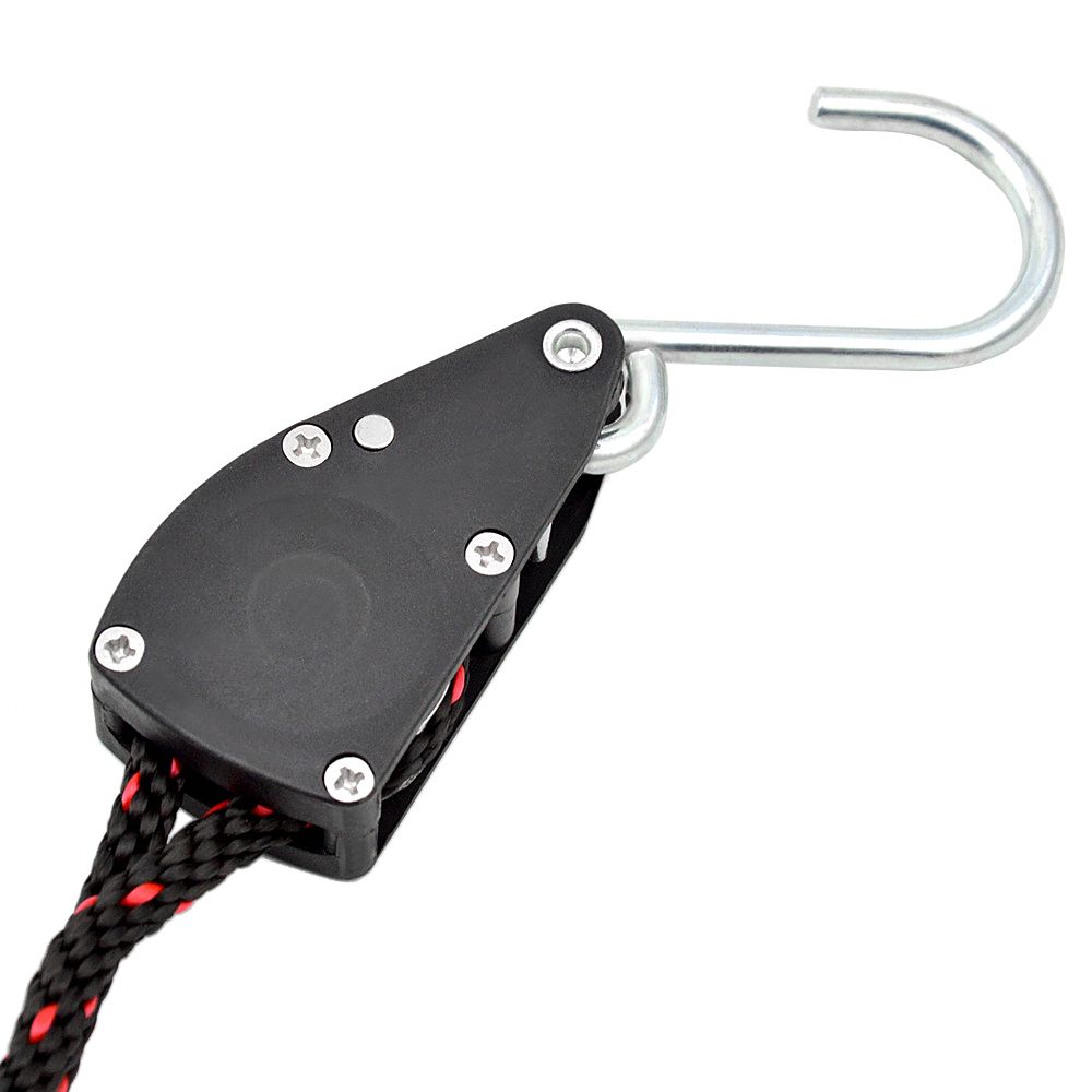 2pcs Kayak Tie Down Straps Ratchet Pulley Ropes Adjustable