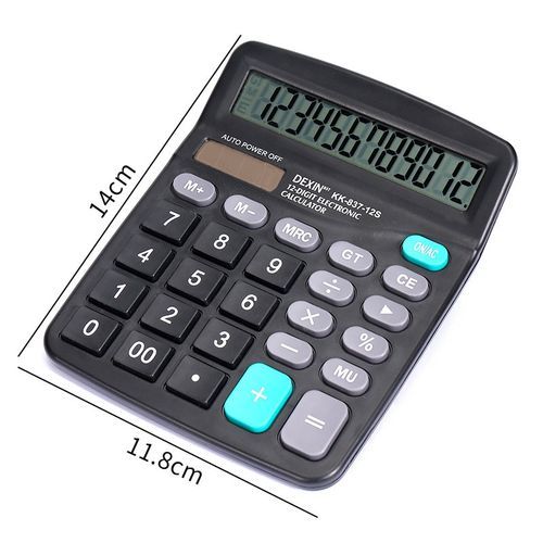 12 Digit Scientific Calculator Solar AA Battery Dual Energy General Purpose Calculators Programmer Calculadora Calculadoras 1Pcs