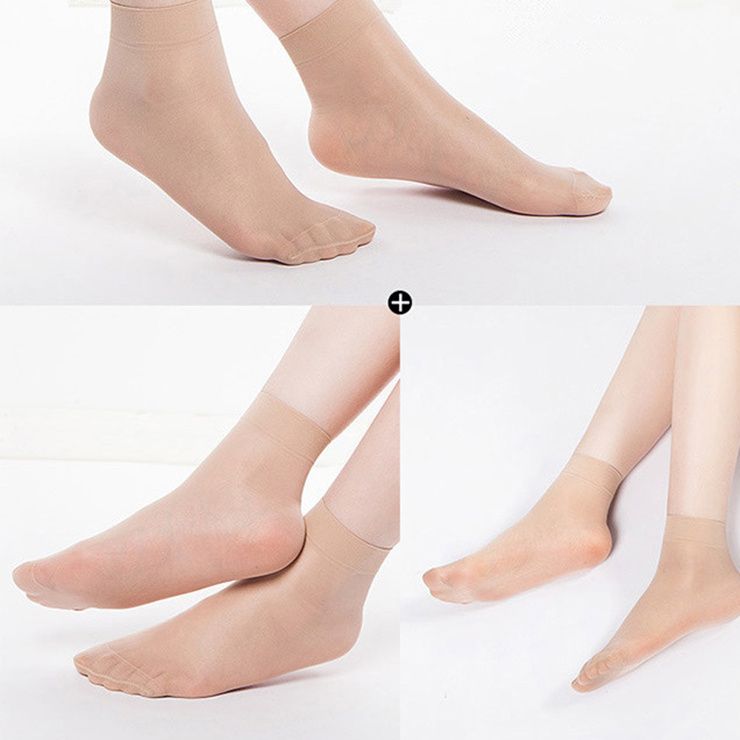 10 Pairs Silk Stockings Short Socks Women Ankle Socks