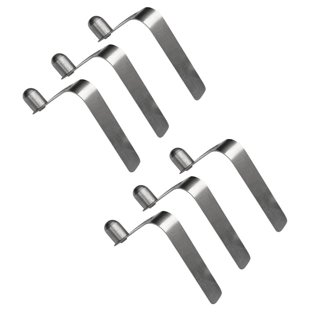 8mm Paddle Spring Snap Clips Solid Tent Pole Clips 12
