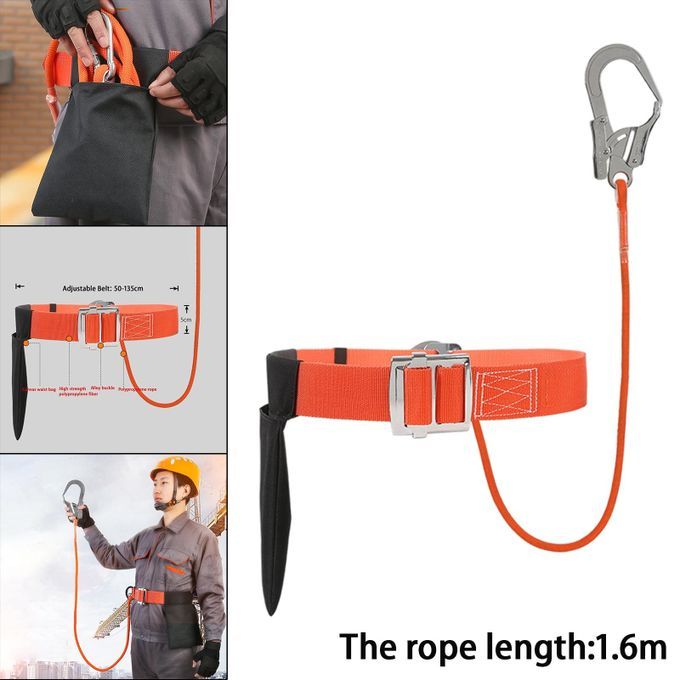 Safety Belt With Lanyard Personal Construction Outdoor Protective Gear