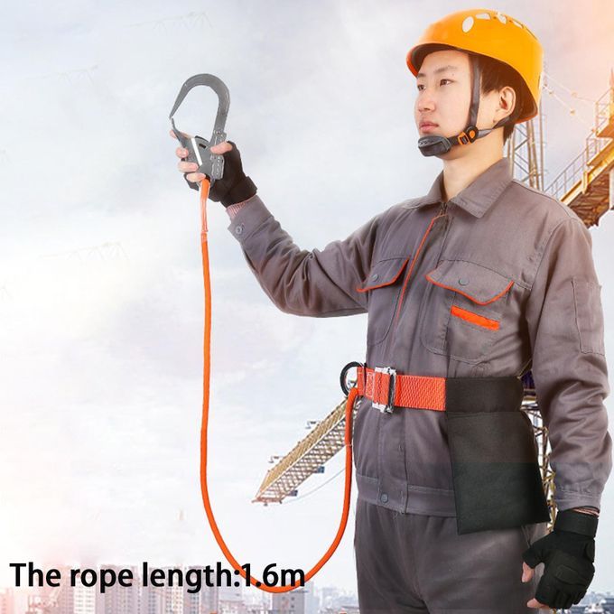 Safety Belt With Lanyard Personal Construction Outdoor Protective Gear