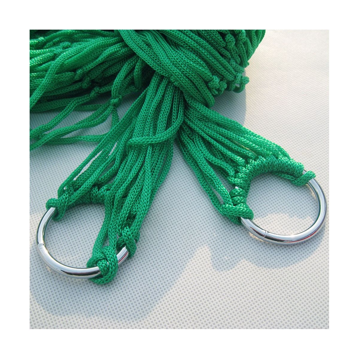 Thick Mesh Camping Hammock Nylon Rope Single Hammock Nylon