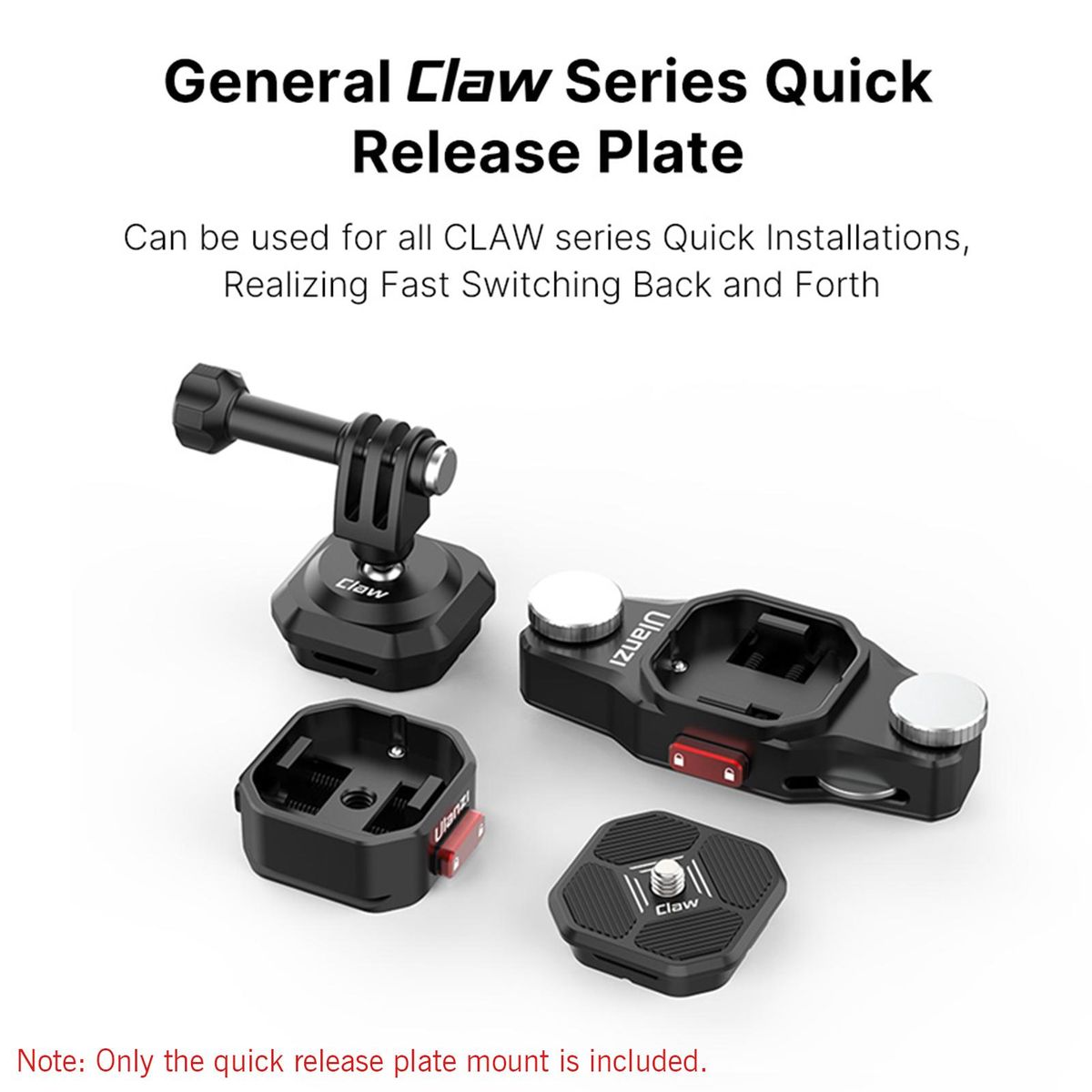 Ulanzi Camera Quick Release Plate Tripod Mount Base 50KG Payload with Arca Swiss Standard Mount Universal 1/4 Interface for DSLR SLR Tripod Monopod Slider Stabilizer Mounting