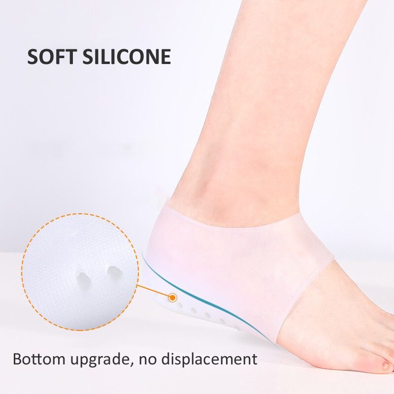 Silicone Invisible Height Increase Insole 1.5CM 2.5CM 3.5CM  Lift Upgrade Soft Socks Shoes Pad For Men  Women Dropshipping(#3.5CM)