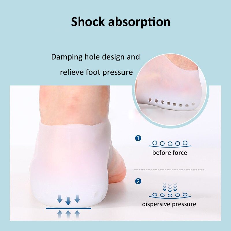 Silicone Invisible Height Increase Insole 1.5CM 2.5CM 3.5CM  Lift Upgrade Soft Socks Shoes Pad For Men  Women Dropshipping(#3.5CM)