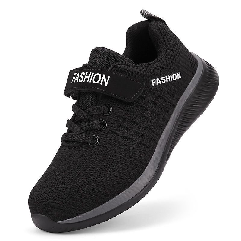 Children Shoes Fashion Kids Sneaker-Black Grey