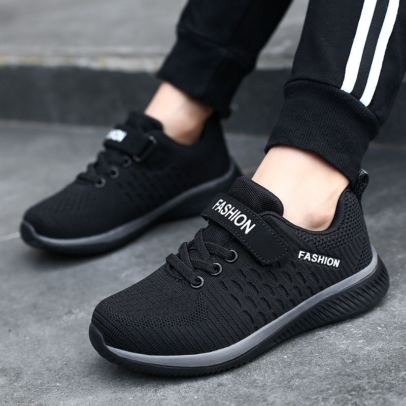 Children Shoes Fashion Kids Sneaker-Black Grey