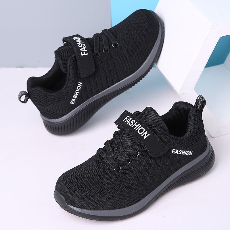 Children Shoes Fashion Kids Sneaker-Black Grey