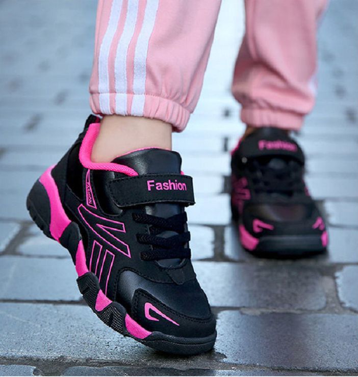 Kids Running Shoes For Girls Breathable Sport Sneakers Spring Big Children Shoe