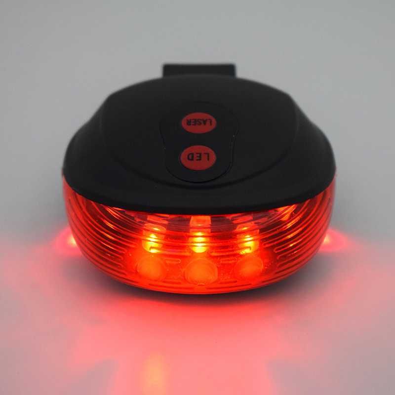 5led2laser Waterproof Led Bycicle Rear Light Have 7 Cool