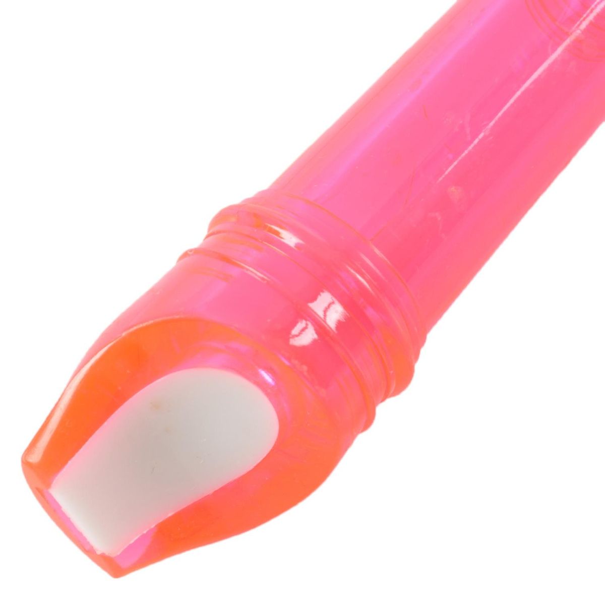 New Translucent Soprano Descant Recorder 8-hole + Cleaning Rod Music Instrument pink