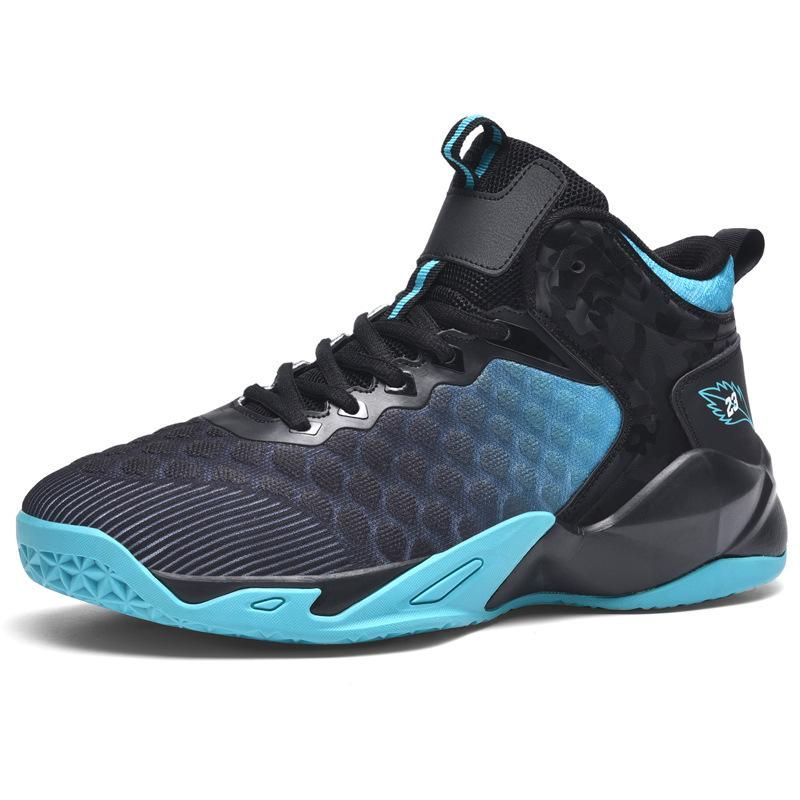 Plus Size (39-48) Basketball Shoes Men's Sports Shoes Blue