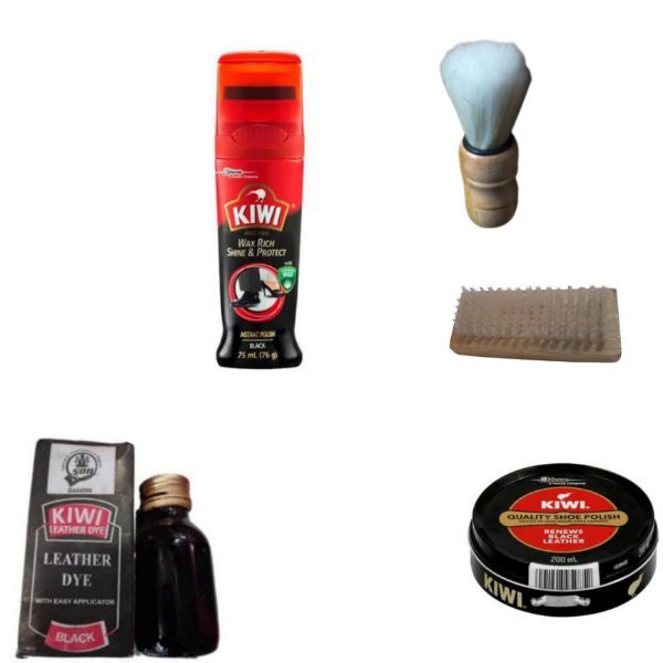 Shoe Care Set - Dye Liquid & 200ml Paste Polish