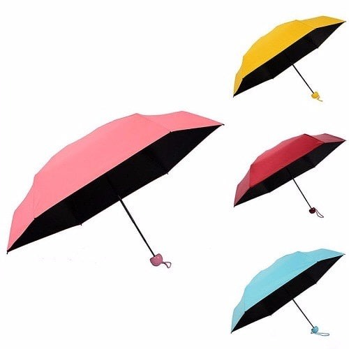 Polyester Uv Coated Pocket Umbrella - 4 Pieces