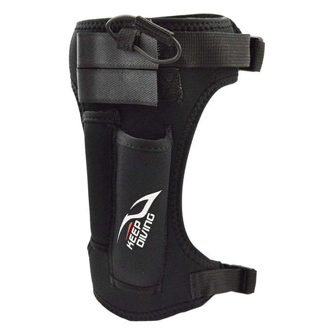 2x Diving  Holder Wrap Neoprene Sheath Leg Straps With 2 Pockets