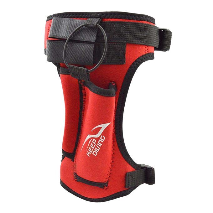2x Diving  Holder Wrap Neoprene Sheath Leg Straps With 2 Pockets