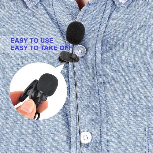 External Clip-on Lapel Lavalier Microphone 3.5mm