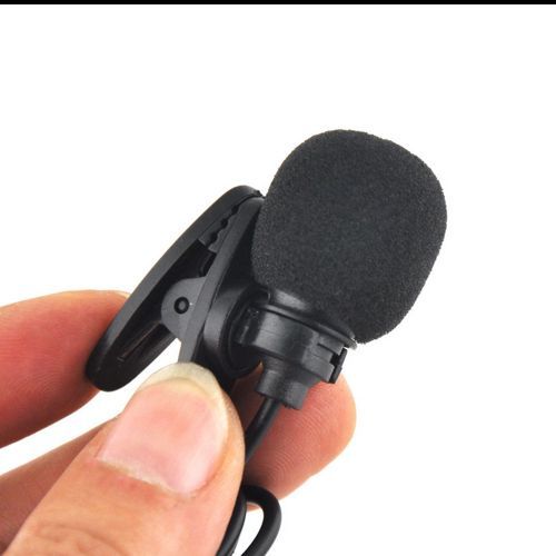 External Clip-on Lapel Lavalier Microphone 3.5mm
