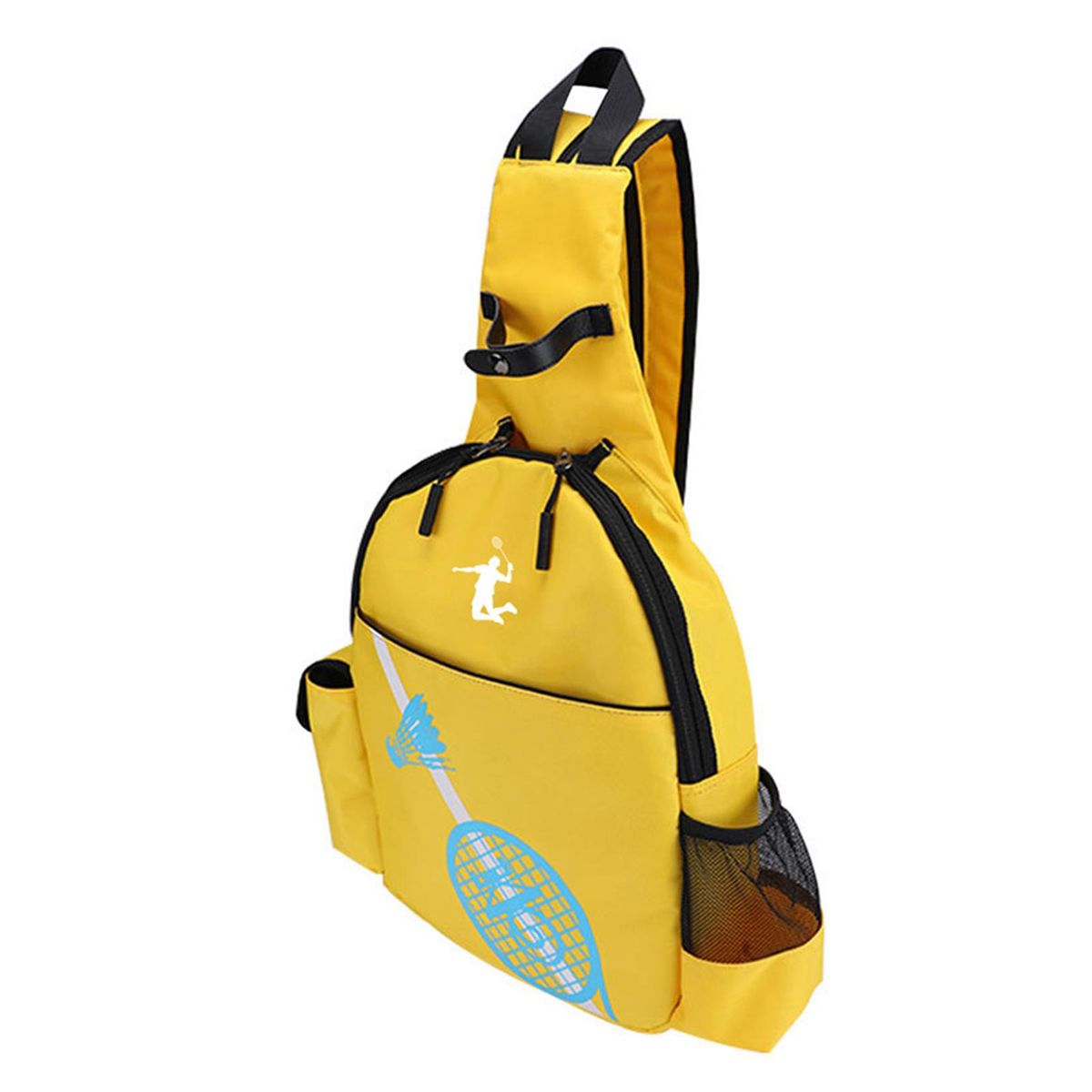 Tennis Racquet Carrier Sports Travel Unisex Badminton Racket Backpack Yellow