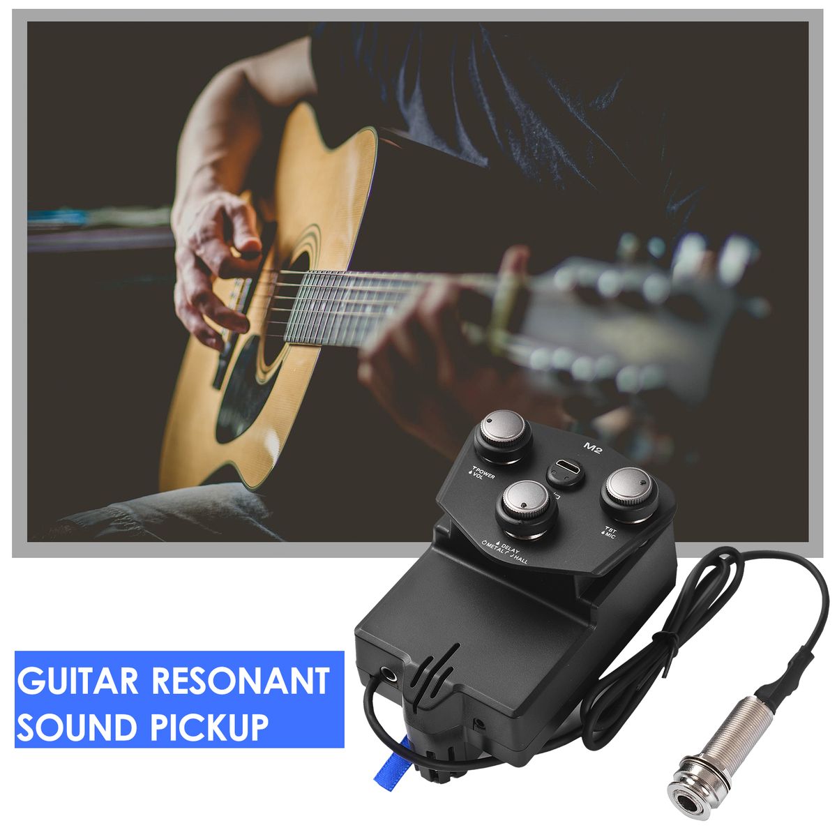 M2 Guitar Resonant Pickup Resonance Sound Pickup For Guitar