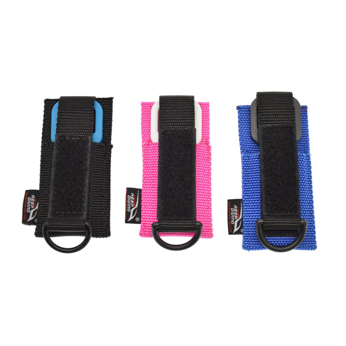 Scuba Cutter Holder Protective Case  Webbing Pouch For Rose Red