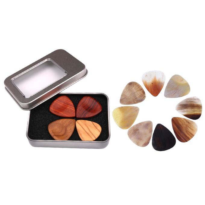 12pcs Plectrums Picks + Storage Case Pick Holder For Guitar Bass